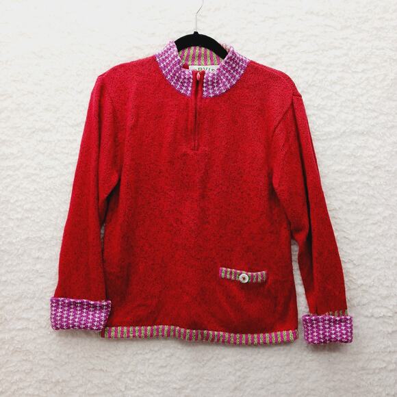 Orvis Sweaters - Sweater Cardigan M Orvis Red Festive Cozy Heritage Classic Holiday Ready Classic